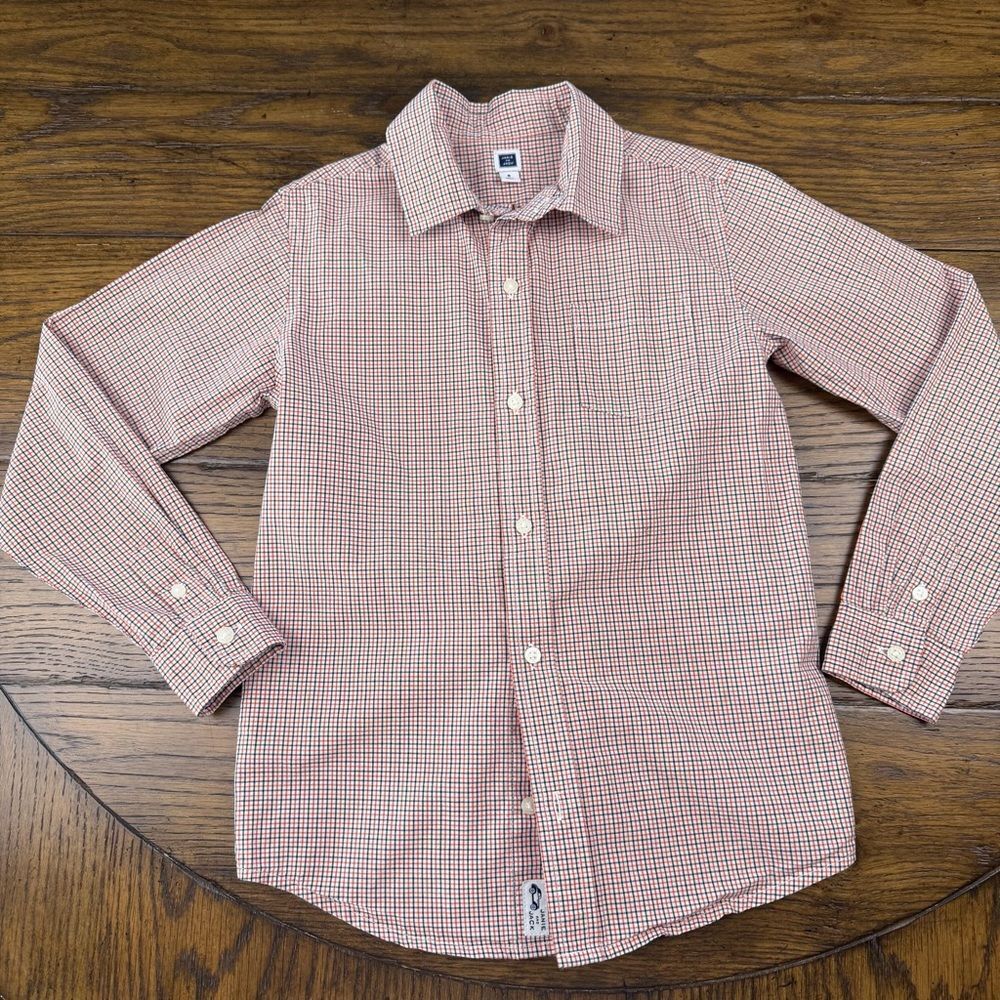Janie and Jack Plaid Button Down
